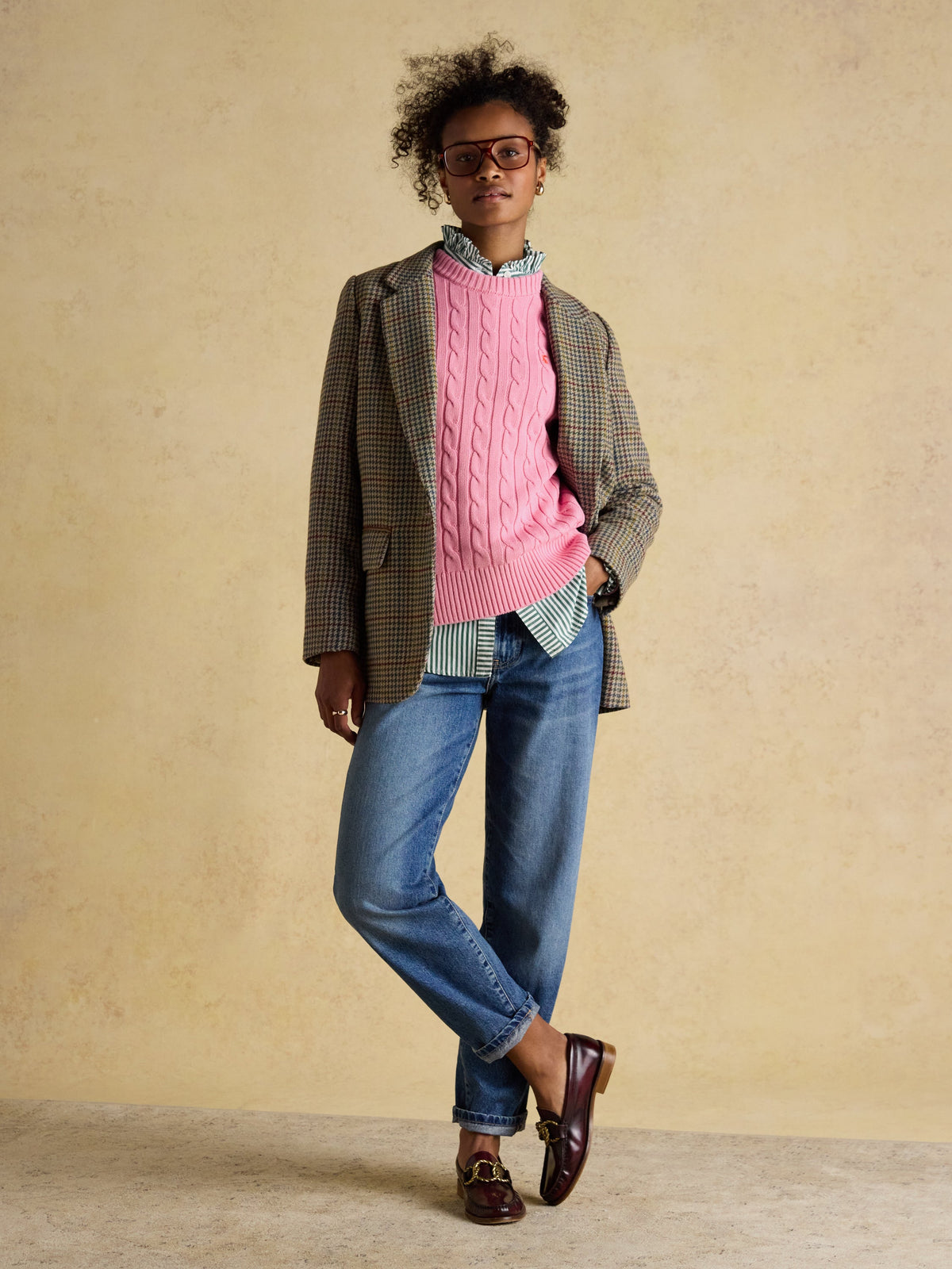 Joules Classic Cable - Pink