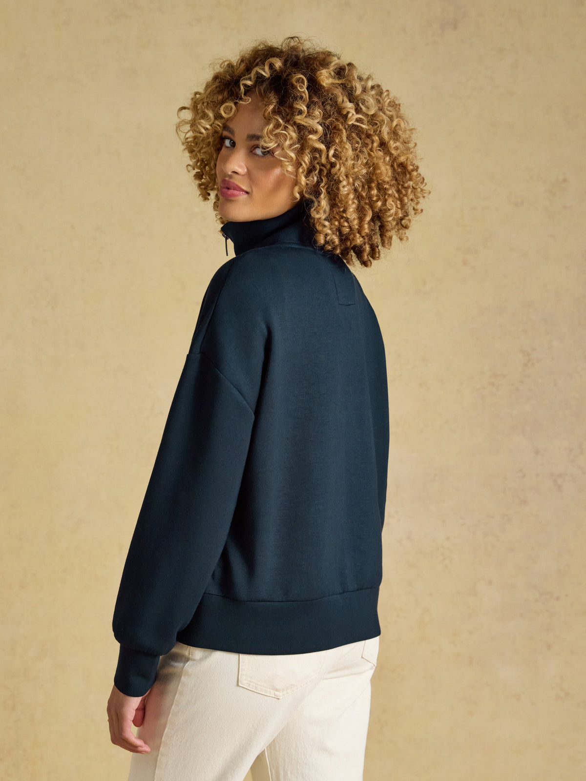 Joules Luxe Club Half Zip - Navy