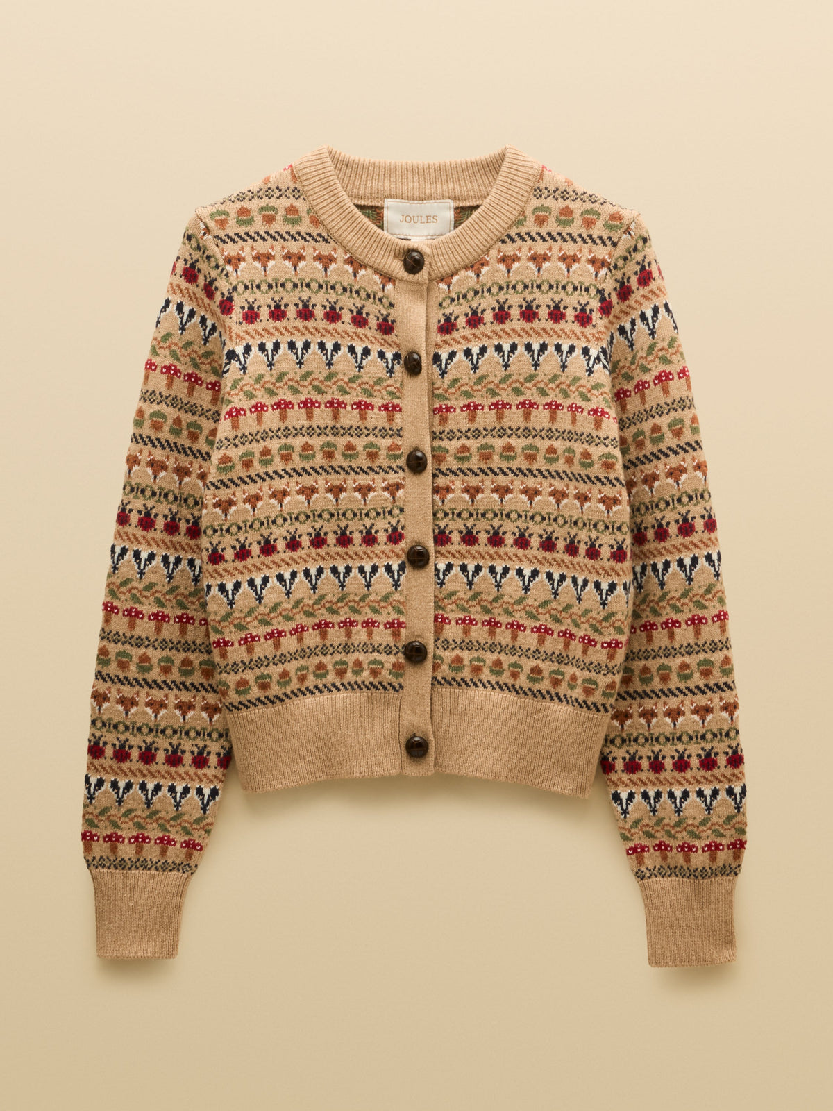 Joules Woodland Cardigan - Oatmeal