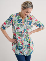 Seasalt Op Art Tunic - Seaweed Flower Chalk