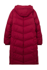 Lighthouse Savannah Ladies Long Coat - Maroon