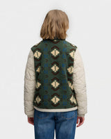 Superdry Fleece Onion Quilt Hybrid Jacket - Khaki Aztec