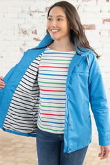 Lighthouse Ladies Beachcomber Coat - Azure Blue