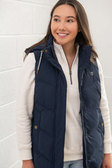 Lighthouse Savannah Ladies Long Gilet - Navy