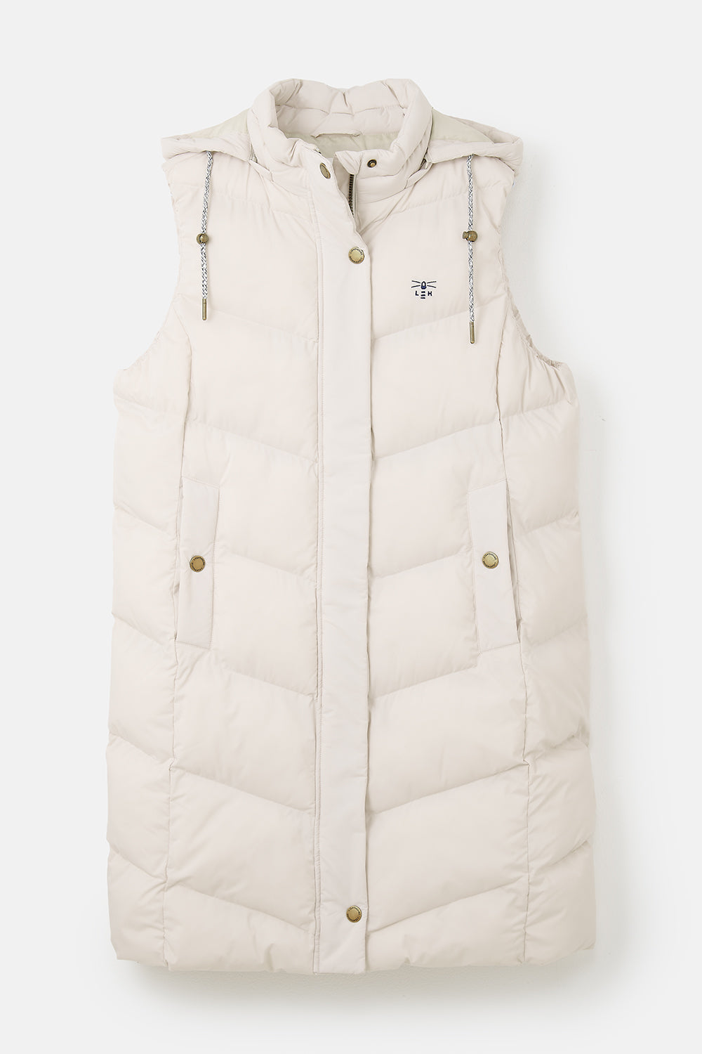 Lighthouse Savannah Ladies Long Gilet - Irish Cream