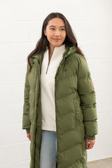 Lighthouse Savannah Ladies Long Coat - Olive