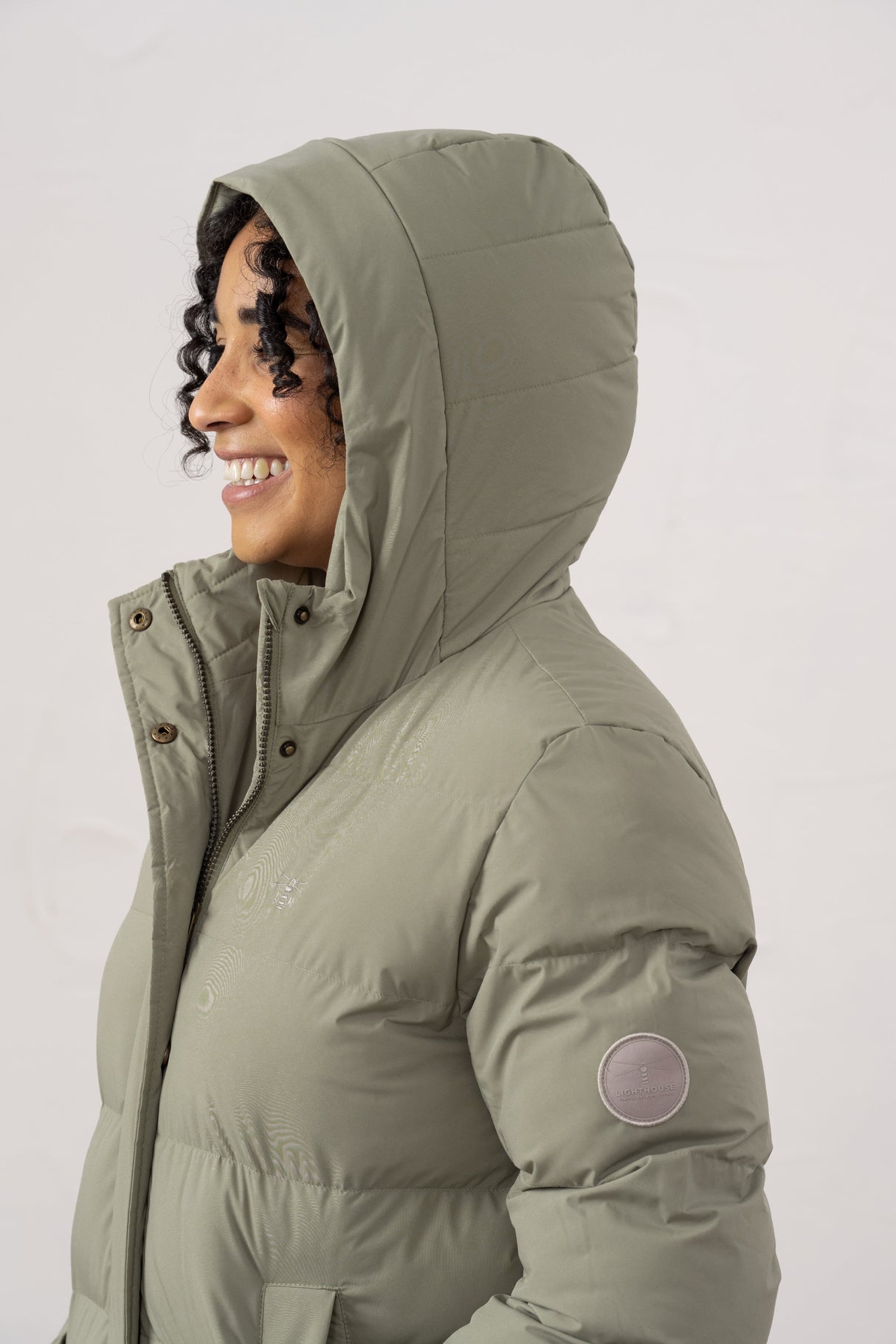 Lighthouse Savannah Ladies Long Coat - Brushwood