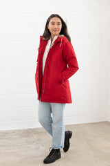 Lighthouse Scarlet Ladies Coat - Red