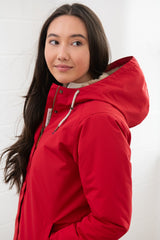 Lighthouse Scarlet Ladies Coat - Red