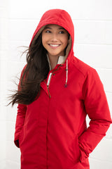 Lighthouse Scarlet Ladies Coat - Red