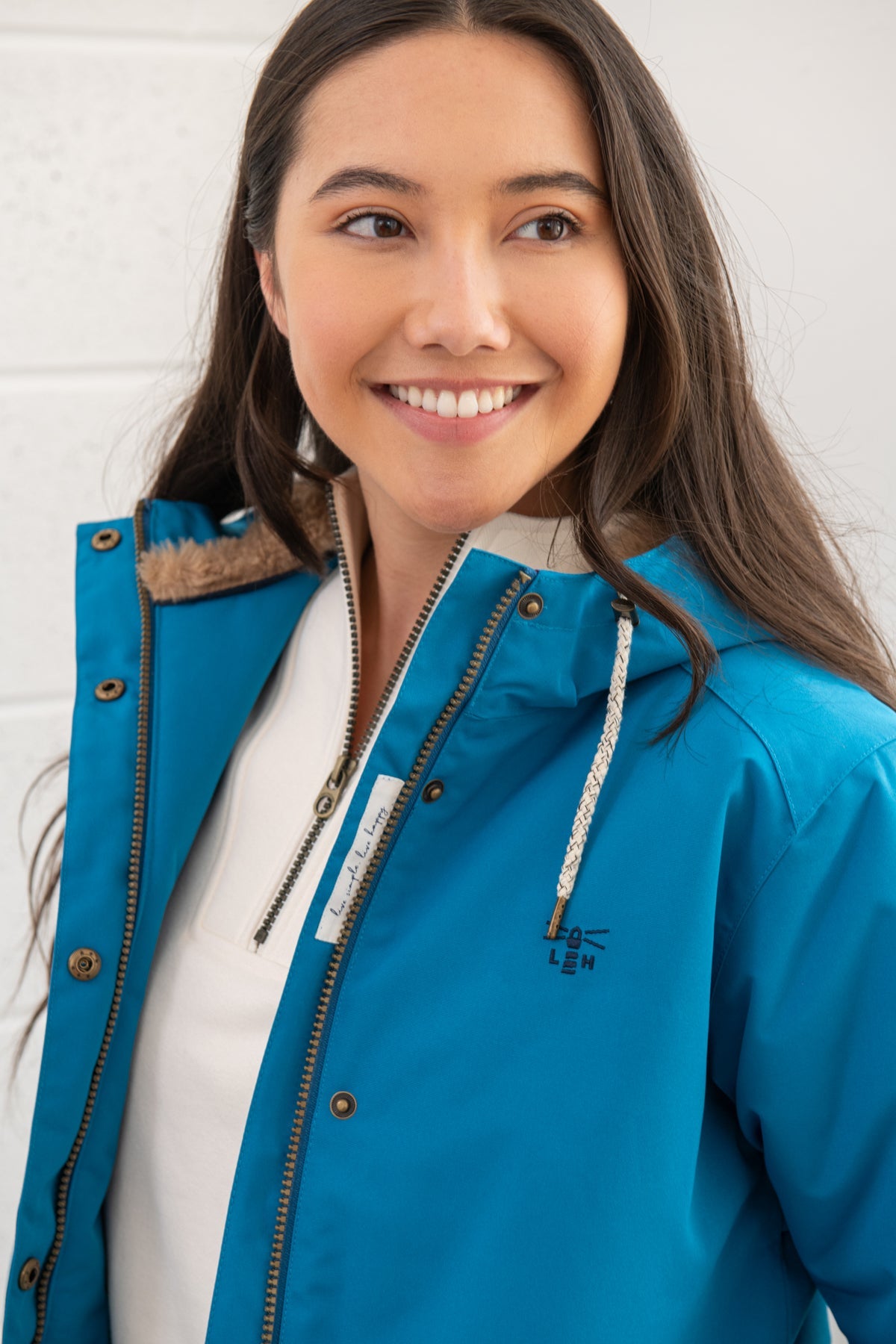 Lighthouse Scarlet Ladies Coat - Teal