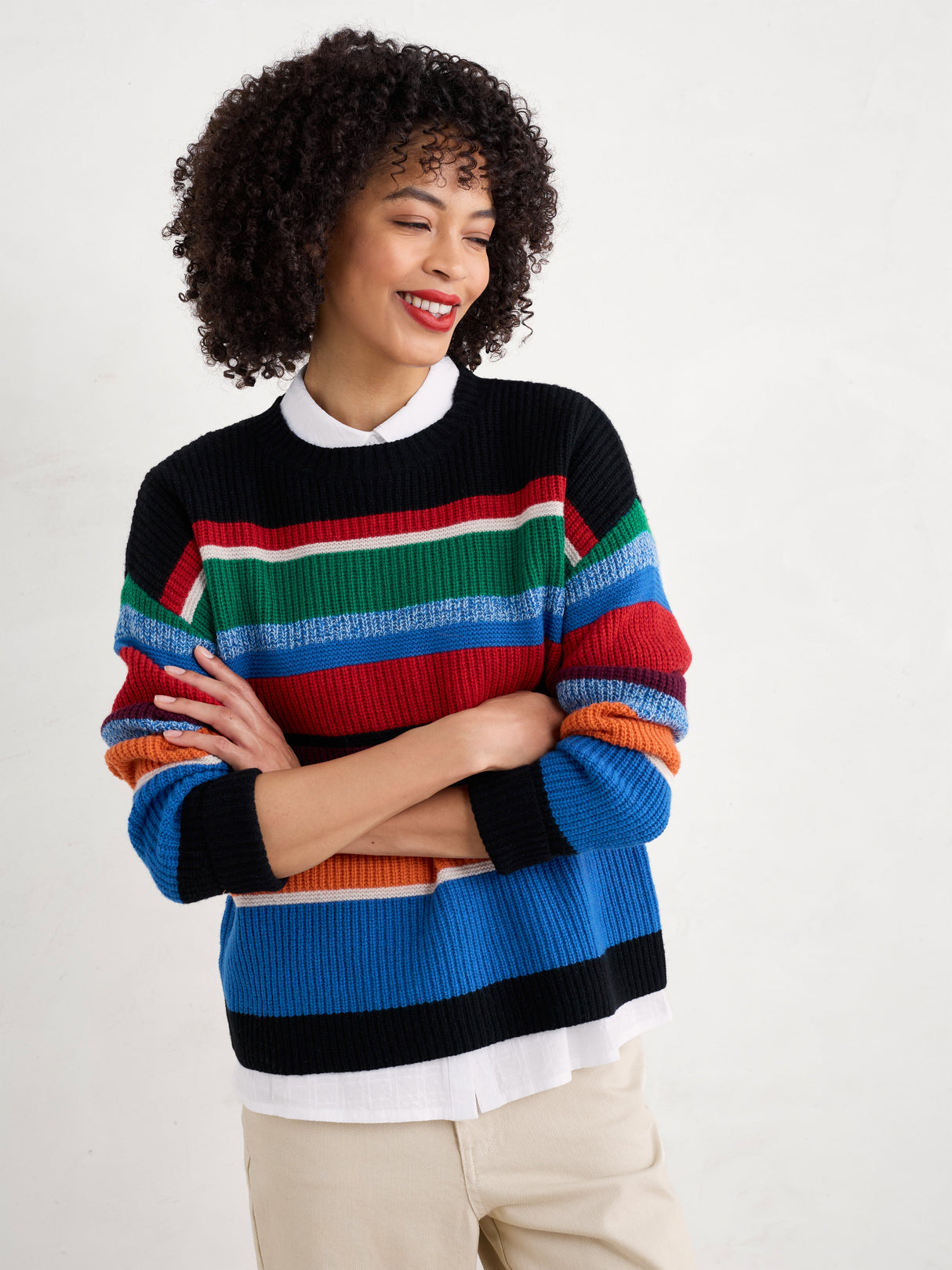 Seasalt Thorn Berry Jumper - Upton Multi Onyx