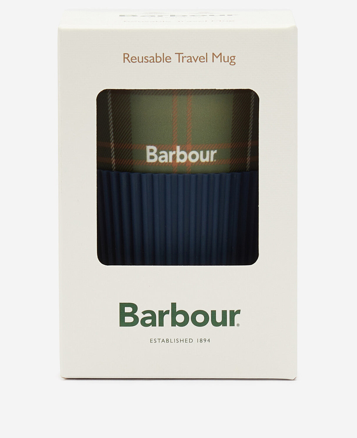 Barbour Reusable Tartan Travel Mug - Classic Tartan