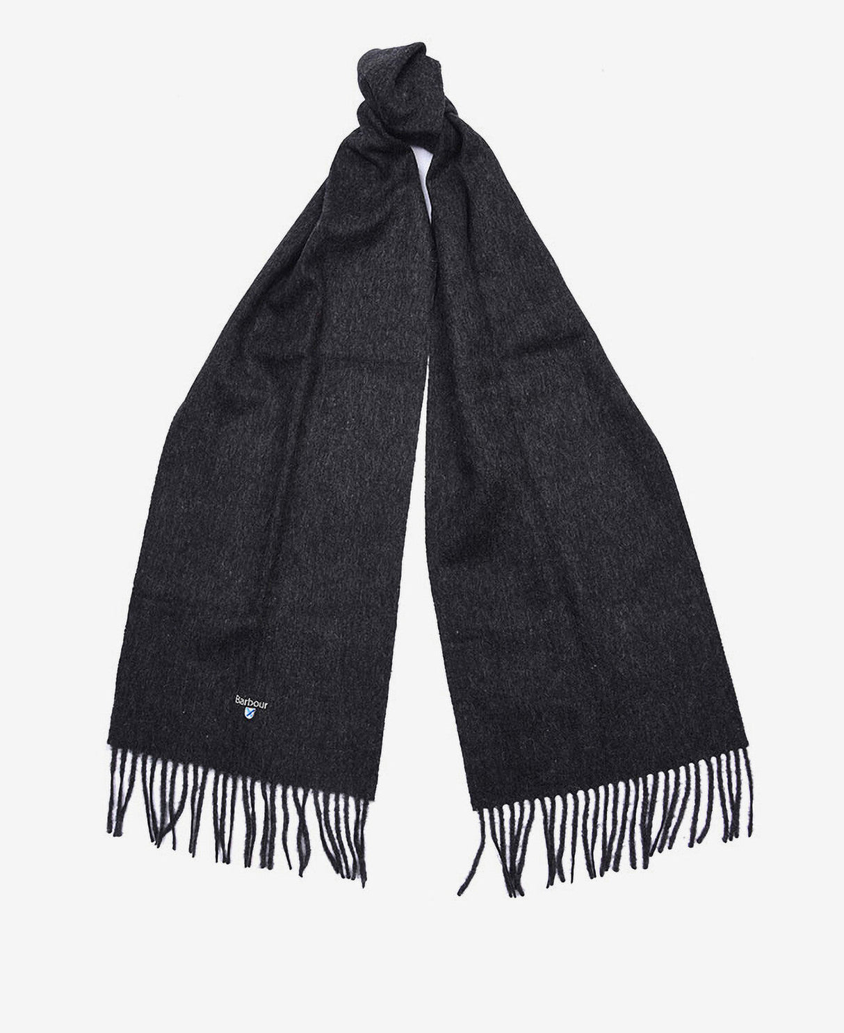 Barbour Plain Lambswool Scarf - Charcoal/Grey