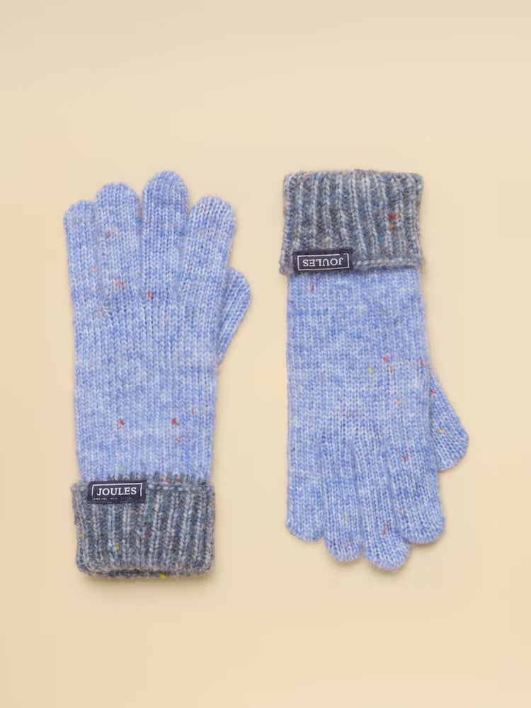Joules Colourblock Gloves - Blue