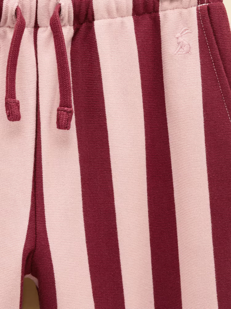 Joules Pull on Trousers - Pink Stripe