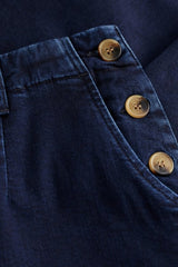 Seasalt Waterdance Trouser - Dark Indigo Wash