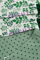 Seasalt Bamboo Arty Trainer Socks Pack of 2 - Harebell Mix