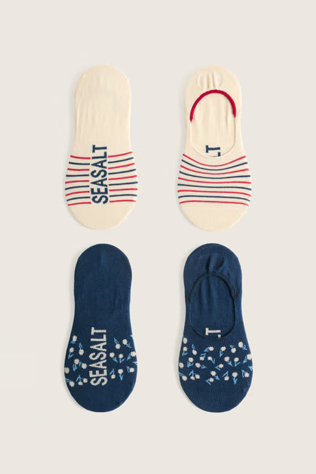 Seasalt Everyday Liner Socks Pack of 2 - Wild Cherry Mix