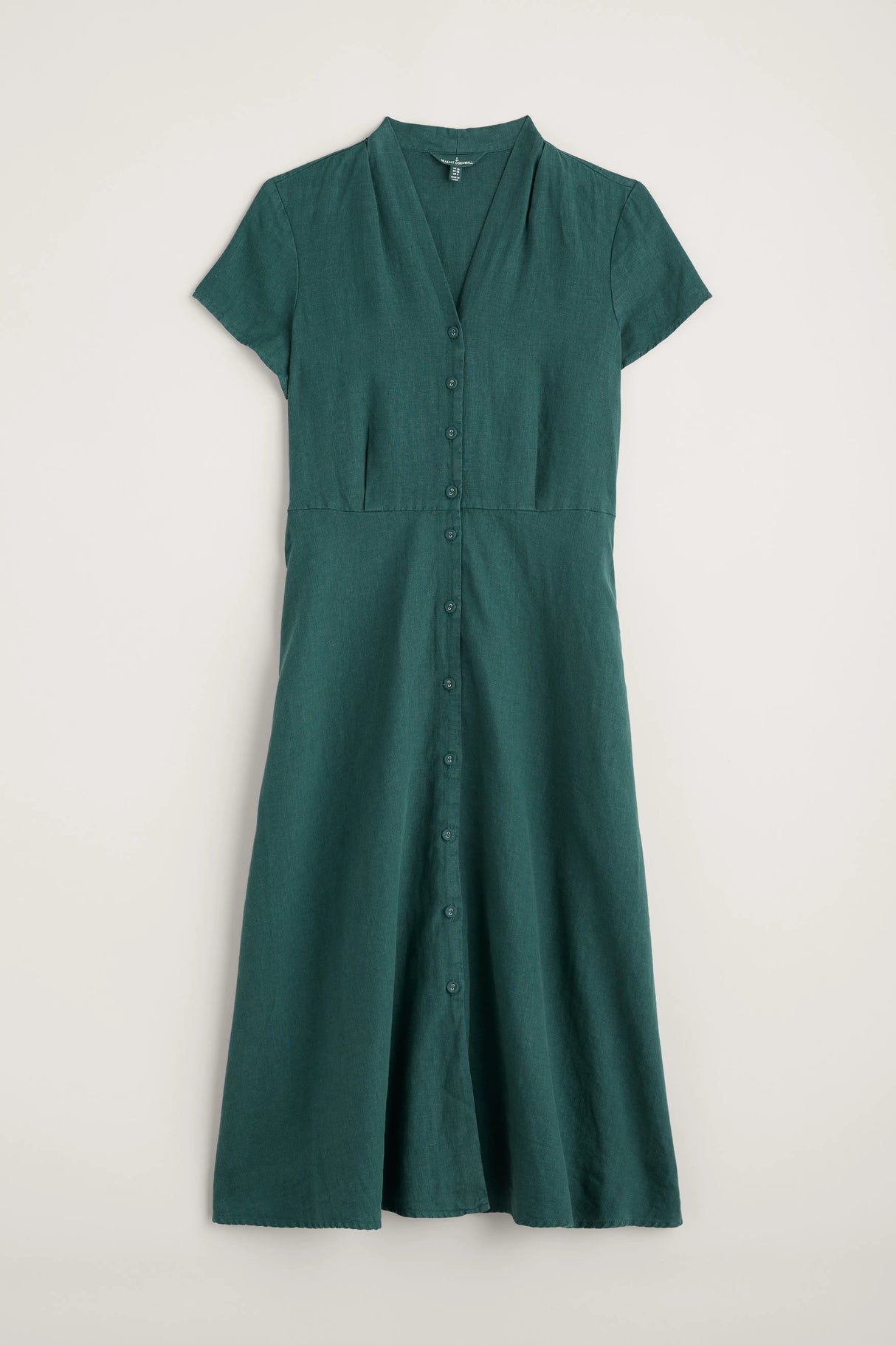 Seasalt Carved Wood Midi Dress - Mallard