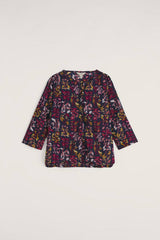 Seasalt Watercolour Sketch Top - Inky Botanical Maritime*