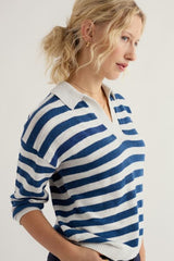 Seasalt Gwynver Jumper - Cornish Dark Voyage Chalk
