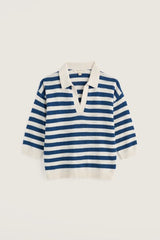 Seasalt Gwynver Jumper - Cornish Dark Voyage Chalk