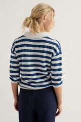 Seasalt Gwynver Jumper - Cornish Dark Voyage Chalk