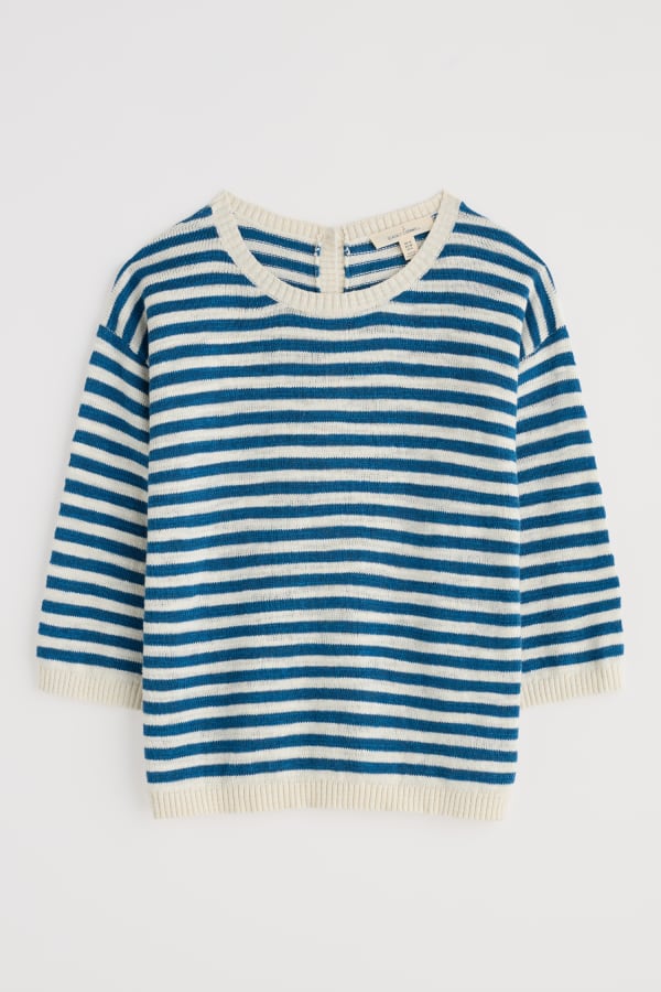 Seasalt Knavock Jumper - Mini Cornish Sailor Ecru
