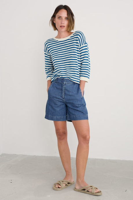 Seasalt Knavock Jumper - Mini Cornish Sailor Ecru