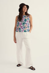 Seasalt Colour Study Top - Inky Fronds Chalk Mix