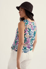 Seasalt Colour Study Top - Inky Fronds Chalk Mix