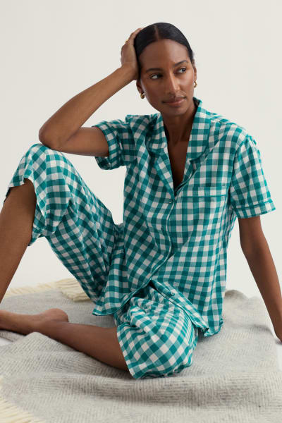 Seasalt Nesting Bird Pyjamas - Foredeck Deep Dive Chalk