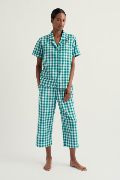 Seasalt Nesting Bird Pyjamas - Foredeck Deep Dive Chalk