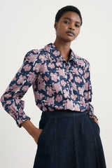Seasalt Ysella Top - Monoprint Floral Maritime