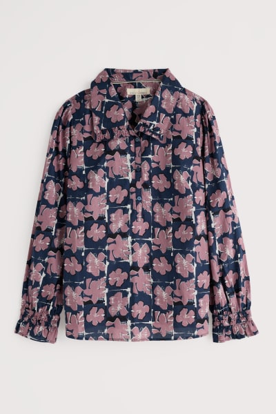 Seasalt Ysella Top - Monoprint Floral Maritime