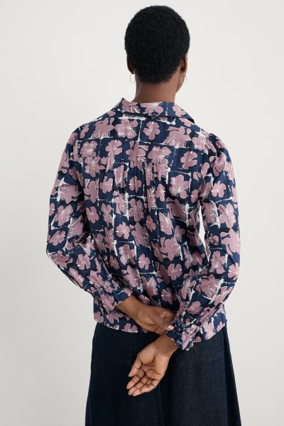 Seasalt Ysella Top - Monoprint Floral Maritime