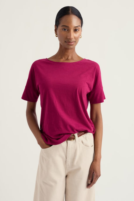 Seasalt Bryher View T-Shirt - Dark Freesia*