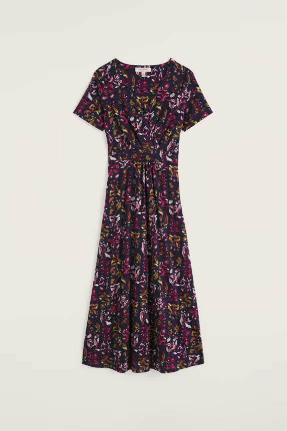 Seasalt Chapelle Dress - Inky Botanical Maritime