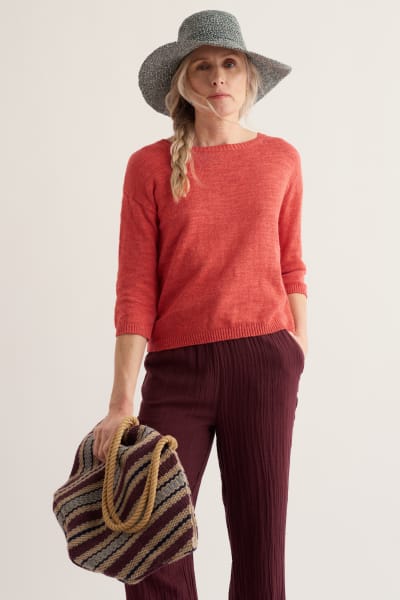 Seasalt Knavock Jumper Plain - Crab Claw