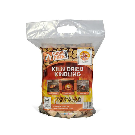 Kiln Dried Kindling Wood – 12 Carrypacks Approx. 30kg | UK Delivery