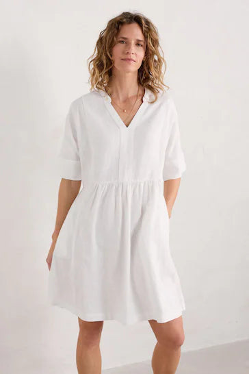 Seasalt Draw Kiln Dress - Chalk*