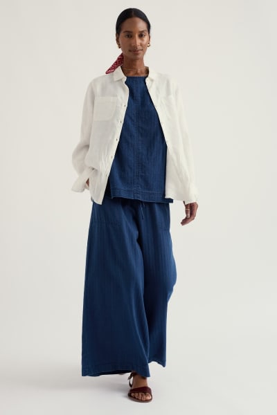 Seasalt Hazel Branch Shirt - Chalk