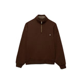 Superdry Monogram Half Zip Sweatshirt - Chestnut Brown