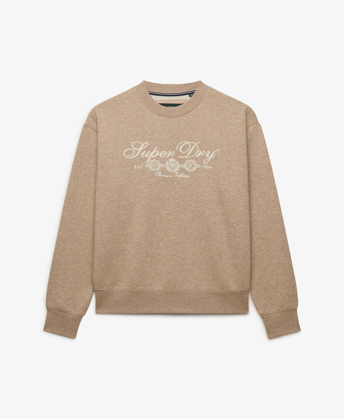 Superdry Country Club Crew - Oatmilk Beige Marl