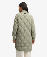 Superdry Longline Onion Quilt Liner Jacket - Light Khaki Green
