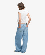 Superdry Mid Rise Baggy Jeans - Light Blue Vintage Wash