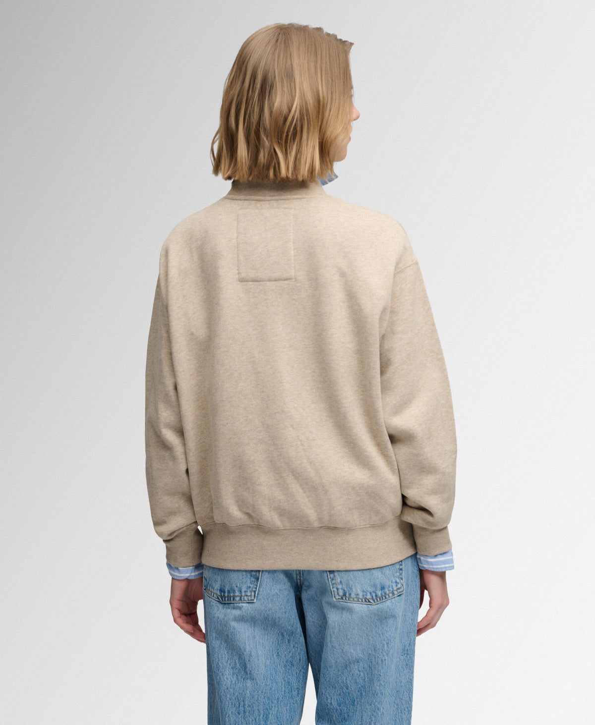 Superdry Country Club Crew - Oatmilk Beige Marl