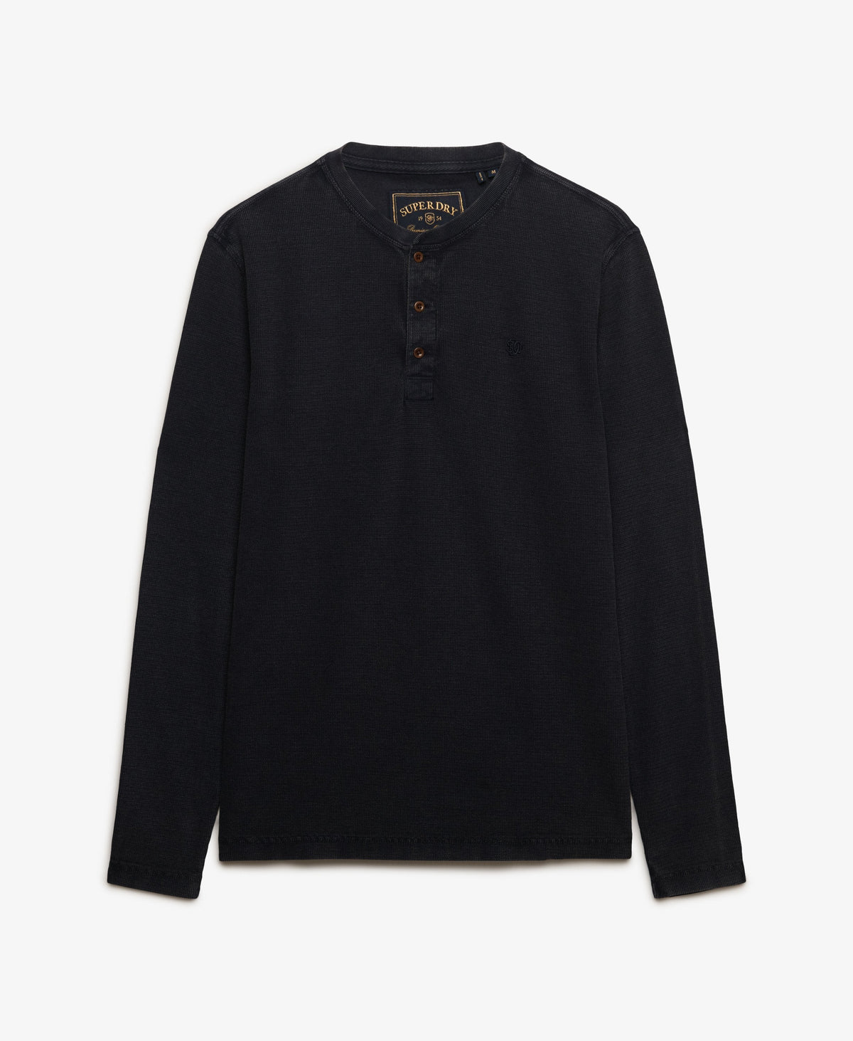 Superdry Waffle Henley Top - French Blue
