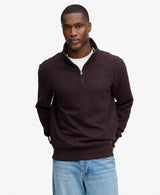 Superdry Essential Serif Logo Half Zip - Heritage Port Marl